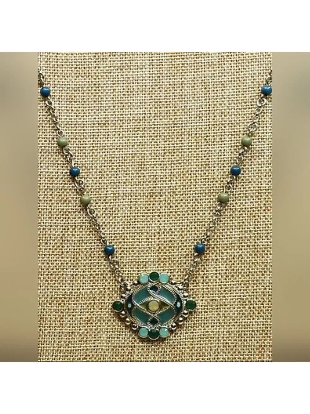 Green And Blue Lia Sophia Necklace - Picture 7 of 12